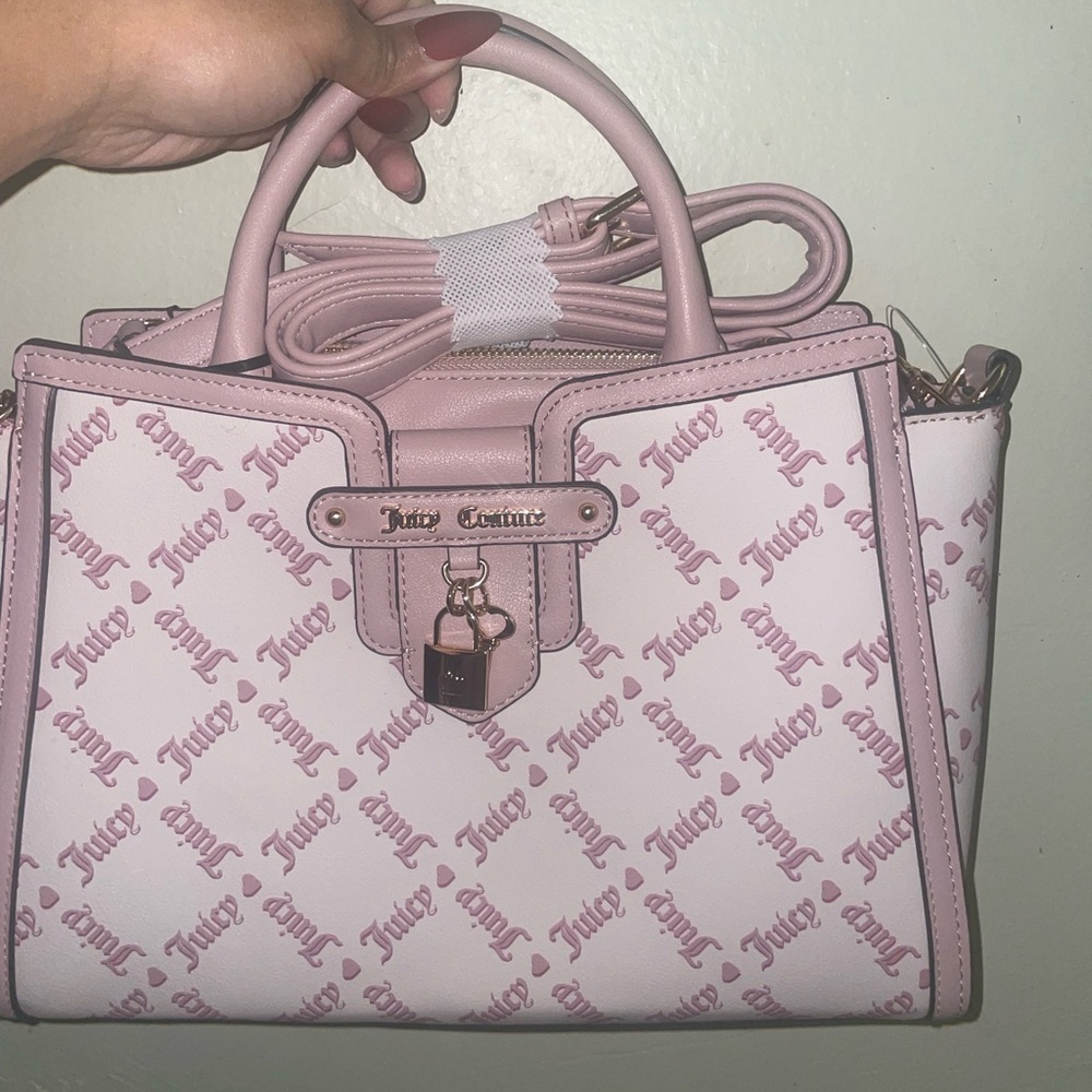 Juicy Couture Pink and Cream Satchel